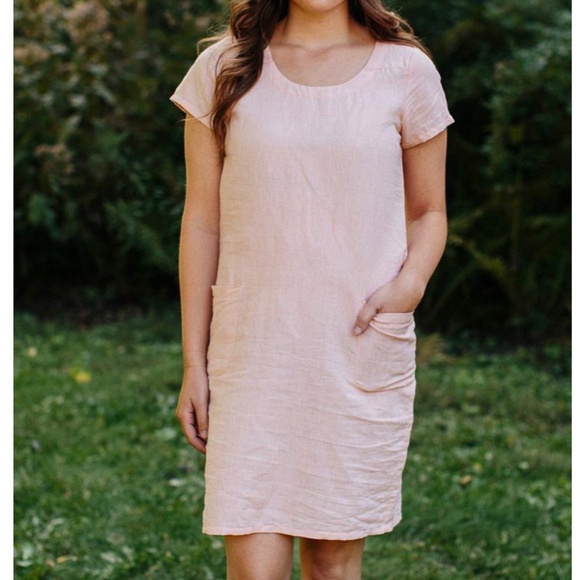 XS Mata Traders pink linen dress - BNWT - Picture 1 of 1